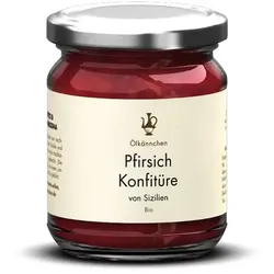 Ölkännchen Pfirsichkonfitüre, 82% Frucht bio