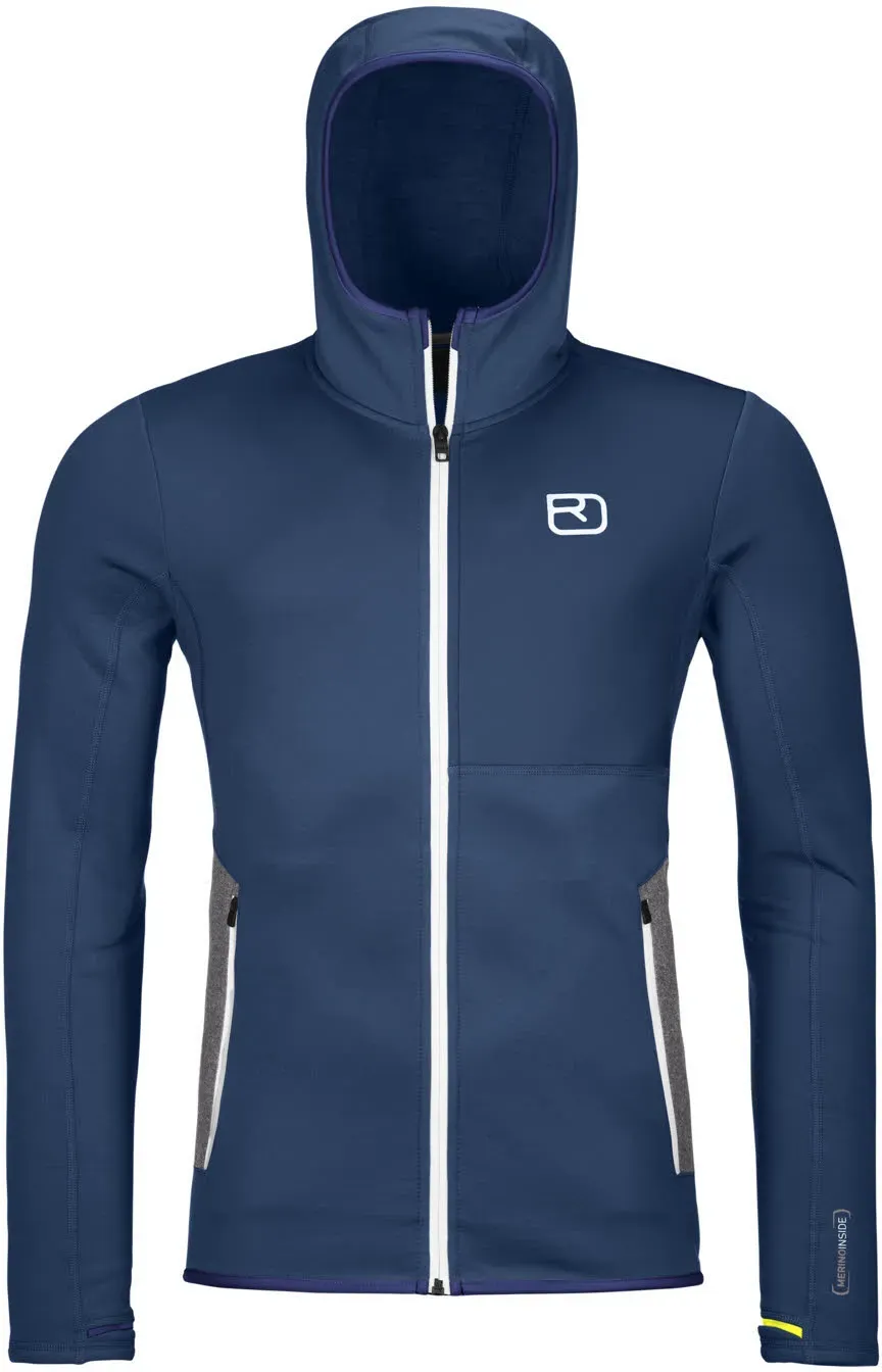 Ortovox Fleece Hoody Herren Hoodie Fleecejacke blau S