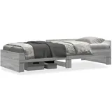 vidaXL Bettgestell 90 x 200 cm Grau