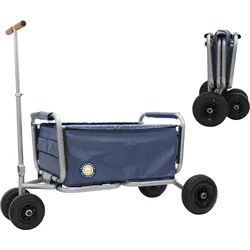 Beachtrekker LiFe faltbarer Bollerwagen + Feststellbremse mit PU-Reifen (Blau) BLAU 00000