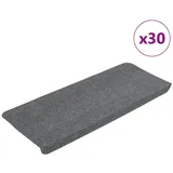 vidaXL Stufenmatten Selbstklebend 30 Stk. Grau 65x24,5x3,5 cm