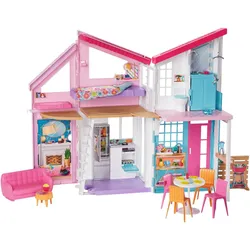 Puppenhaus BARBIE "Malibu Haus" Puppenhäuser rosa Kinder Barbie
