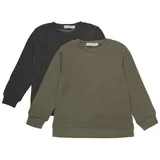 MINYMO 2er-Set: Sweatshirts in Khaki/ Schwarz | Gr.: 116