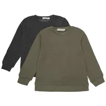 MINYMO 2er-Set: Sweatshirts in Khaki/ Schwarz | Gr.: 116