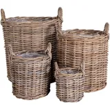 Korbset Caor Baskets 4-teilig 40 x 30 x 20 cm braun