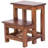 DESIGN DELIGHTS Hocker TRITTLEITER 37 x 46 x 37 cm Braun