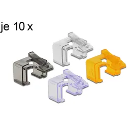Delock Repair Clip Set 2 - Netzwerkanschluss Reparatur-Clip - Schwarz, orange, v