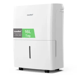 Midea Comfee Luftentfeuchter 16L,Raumgröße ca. 80m3(32m2),Smart modu,Timer 24H,Wassertank 3L ,APP-fähig, Weiß, MDDF-16DEN7-WF