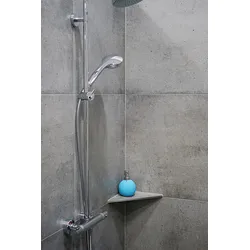 ABLAGO Design Befliesbare Duschablage aus V2A-Edelstahl gleichschenklig Quado Typ Q220/250/280