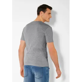 H.I.S. H.I.S T-Shirt mit aufwendiger Knopfleiste, perfekt als Unterziehshirt grau S