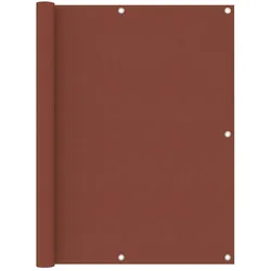 vidaXL Balkon-Sichtschutz Terrakotta-Rot 120x400 cm Oxford-Gewebe