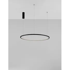 Nova Luce Tarquin 1-flg. Ø 80 cm rund schwarz