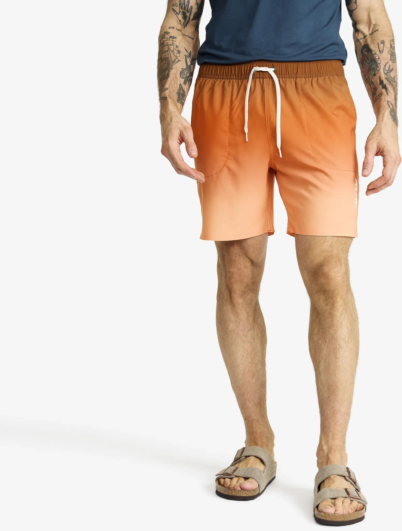 Summer Swim Shorts Herren Faded Hawaiian, Größe:XS - Hosen > Shorts - Orange