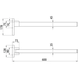 EMCO Loft Stützgriff 600 mm klappbar