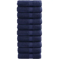 Premium-Waschlappen 10 Stk Marineblau 30x30 600 g/m2 Baumwolle