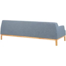 Beliani Sofa 3-Sitzer Sosjo Stoff Blau