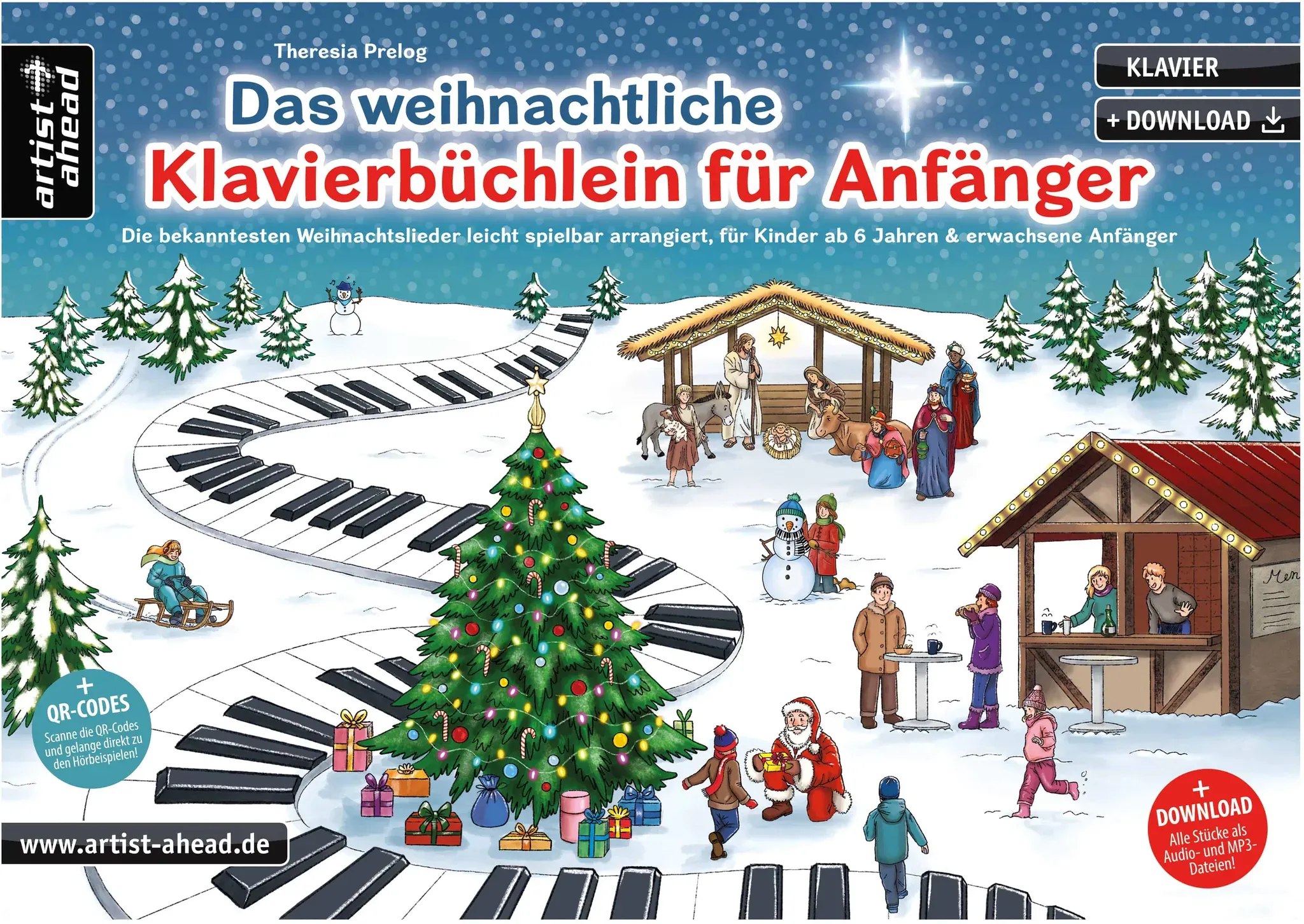 Artist Ahead Das weihnachtliche Klavierbüchlein für Anfänger - Theresia Prelog - Notenbuch