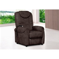 sit&more TV-Sessel Bastian, wahlweise manuell verstellbar oder mit Motor und Aufstehhilfe braun