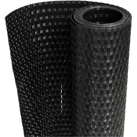 vidaXL Balkonverkleidung 500 x 100 cm Schwarz Rattan