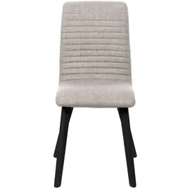 Home Affaire »Arosa Esszimmerstuhl, Polsterstuhl, Küchenstuhl, Speisestuhl, Essstuhl« (Set) 2 Stk.2er-Set, Beine aus Massivholz Eiche oder Buche, mit gestepptem Stoff