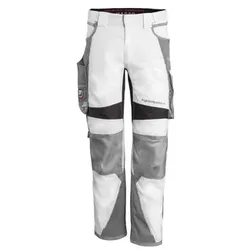 Bundhose "IRON" weiß/grau, Gr. N60 - weiss - N60
