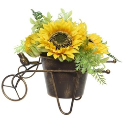 Kunstblume »Sonnenblumen im Topf Kunstblumen Topfpflanze Dekoblumen H: 23cm gelb«, MARELIDA, Höhe 23 cm gelb