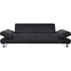 W.Schillig Couch Leder 3-Sitzer Braun