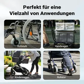 XPOtool Rollstuhlrampe doppelt faltbar 122 cm 270 kg schwarz Gehhilfe
