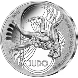Paris 2024: Frankreichs offizielle Silber-Euromünze "Judo"