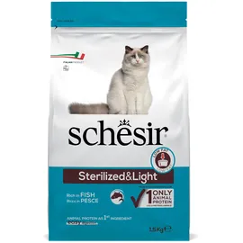 Schesir Sterilized & Light mit Fisch 2 x 1,5 kg
