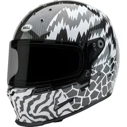Bell Eliminator Carbon Deathspray, Integralhelm - Schwarz/Weiß - M