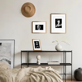 luxuskollektion A3 Aluminum Picture Frame Display with Mats for A4 or