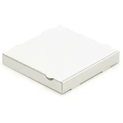 KK Verpackungen 200 Pizzakartons 260 x 260 x 40 mm Pizzaschachteln Blanko Verpackungen weiß