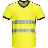 PORTWEST T-Shirt mit V-Ausschnitt PW310, PW3 Hi-vis gelb/schwarz