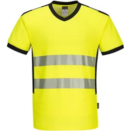 PORTWEST T-Shirt mit V-Ausschnitt PW310, PW3 Hi-vis gelb/schwarz