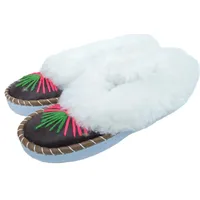 LAMMFELL Warme HAUSSCHUHE Mokassin Gr.39 NEU, Handarbeit Schaffell/-leder - verschiedene Muster Farben (Kombi*1, 39, EU Schuhgrößensystem, Erwachsene, Damen, Numerisch, M, 39) - 39 EU