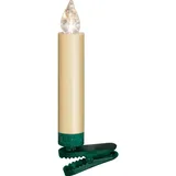 Krinner Lumix Superlight Mini Basis-Set 12 LED Kerzen, elfenbein