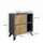 Vicco Waschbeckenunterschrank 2 Schubladen 60 x 62 x 30 cm Dunkelgrau/Braun