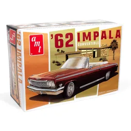 Round2 AMT - 1/25 1962 Chevy Impala Convertible - Plastikmodellbausatz, Nicht Bemalt