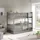 masseno Etagenbett LUCIA 80 x 160 cm Kiefer hellgrau silber
