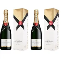 Moët und Chandon Moet Impérial Standardgeschenkpackung, 2er Pack (1 x 0.75 l)