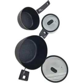 moneta Etnea Topf-Set 6-tlg. Aluminium schwarz