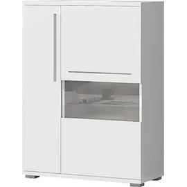 OTTO home Piano Vitrine 90 x 123 x 40,2 cm Weiß hochglanz