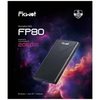 Fikwot FP80 Externe SSD 1TB Portable SSD USB-C 3.2 Gen2, bis zu 2050MB/s, Tragbare Externe Festplatte SSD für iPhone 15/16 Pro Max, PS5/PS4(Pro), Android, Xbox, Mac, PC