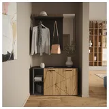 Vicco Wandgarderobe Irma 106 x 63 cm Anthrazit/Artisan