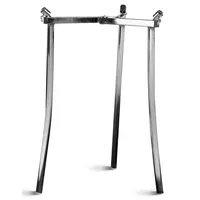 Briebe Stativ Gasbrenner-Ständer 35 bis 70 cm Metall Silber