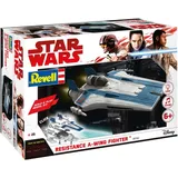 REVELL 06762 1:44 Star Wars A-Wing Fighter Blau