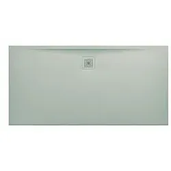LAUFEN Pro Duschwanne H2109540770001 Marbond Ablauf lange Seite hellgrau