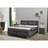 Jockenhöfer Boxspringbett »Romana, inkl. 7-Zonen-TTFK-Matratze« KS-Topper, verschiedene Härtegrade und Bettbreiten wählbar, grau