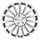 0x18 5x112 ET43 MB66 6 White Silver